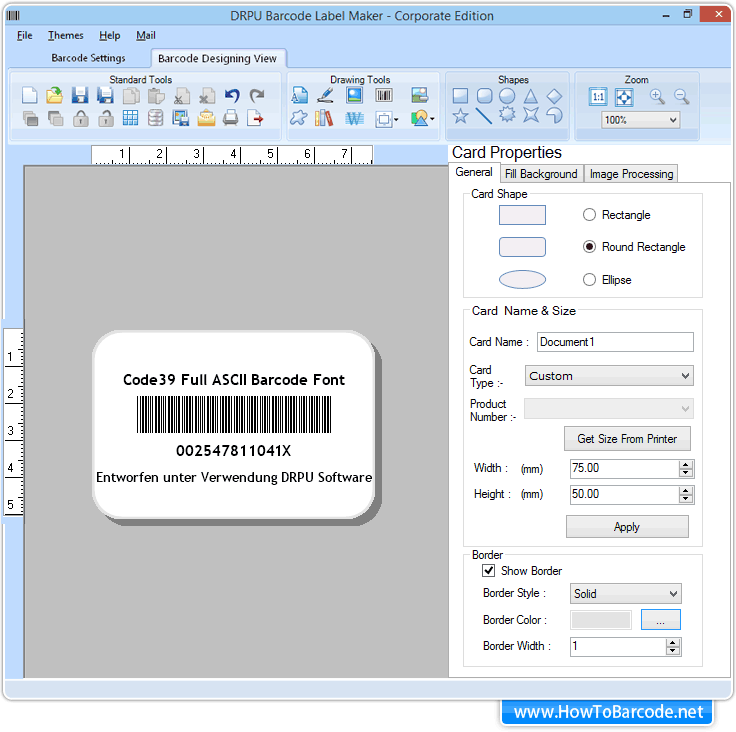 Barcode Font Code 39 Full Ascii Font